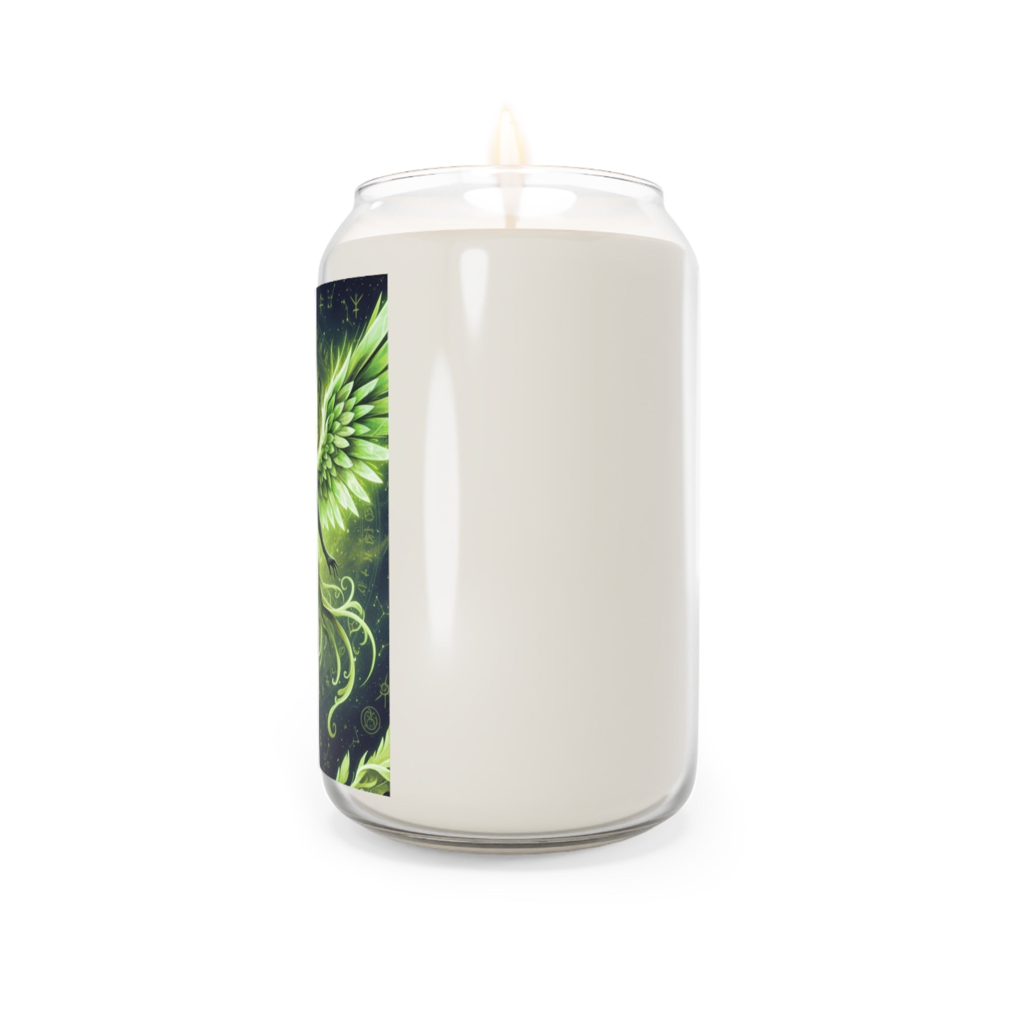 Aromatic Spiritual Soy Candles, Green Angel Decor, Eco-Friendly Home Fragrance, Meditation Gifts, Chrysoprasus Decor, Relaxation Candles