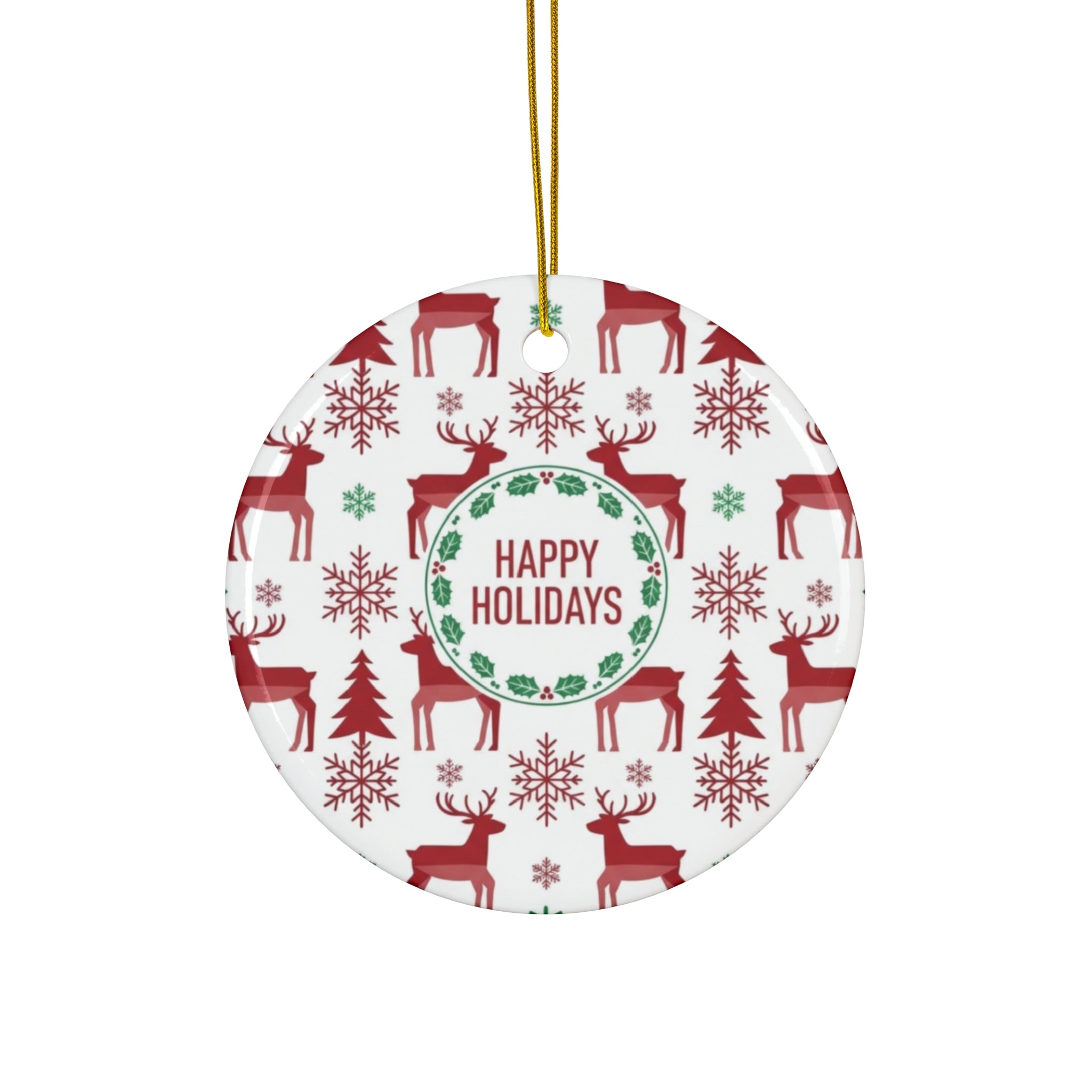 Ceramic Ornament, 4 Shapes