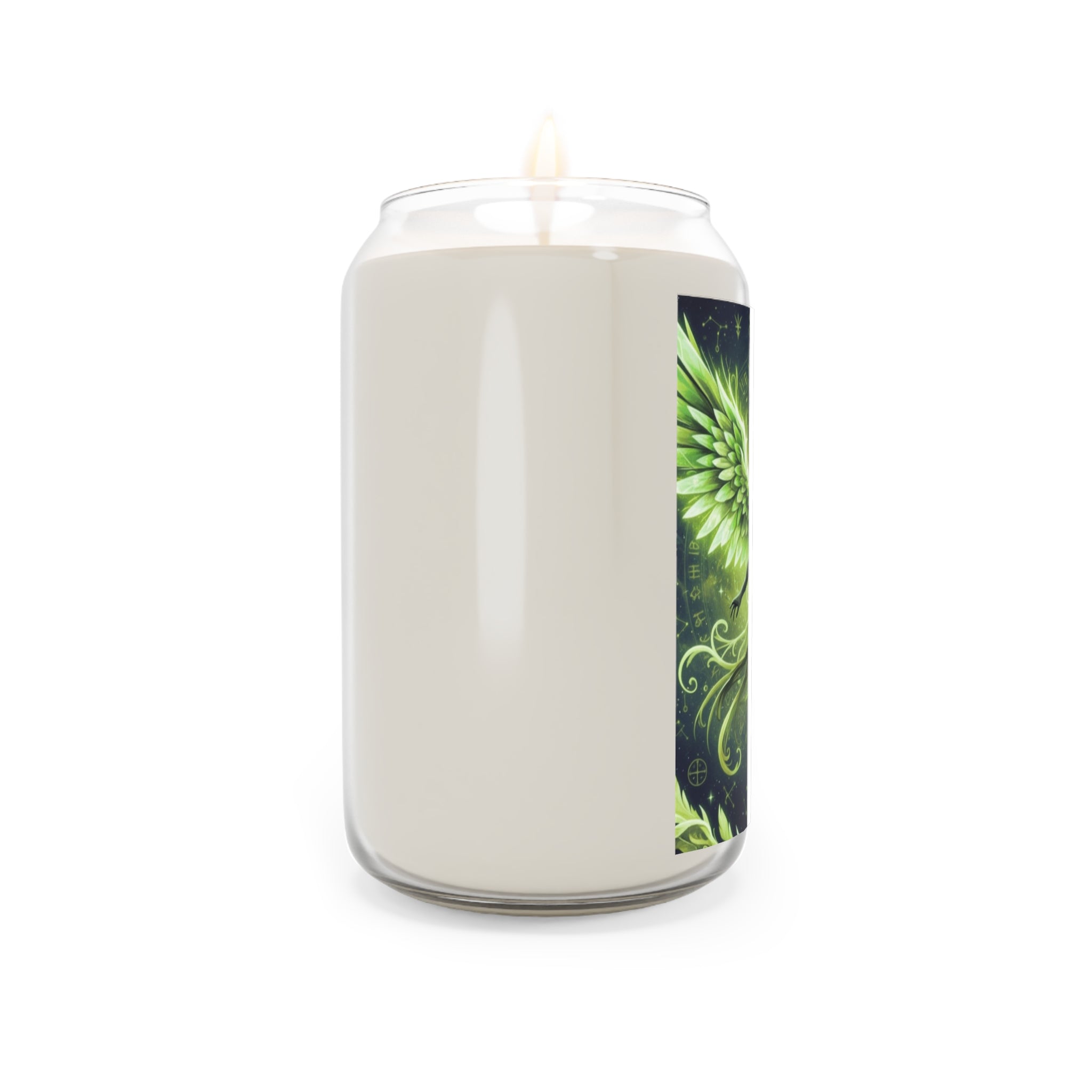 Aromatic Spiritual Soy Candles, Green Angel Decor, Eco-Friendly Home Fragrance, Meditation Gifts, Chrysoprasus Decor, Relaxation Candles