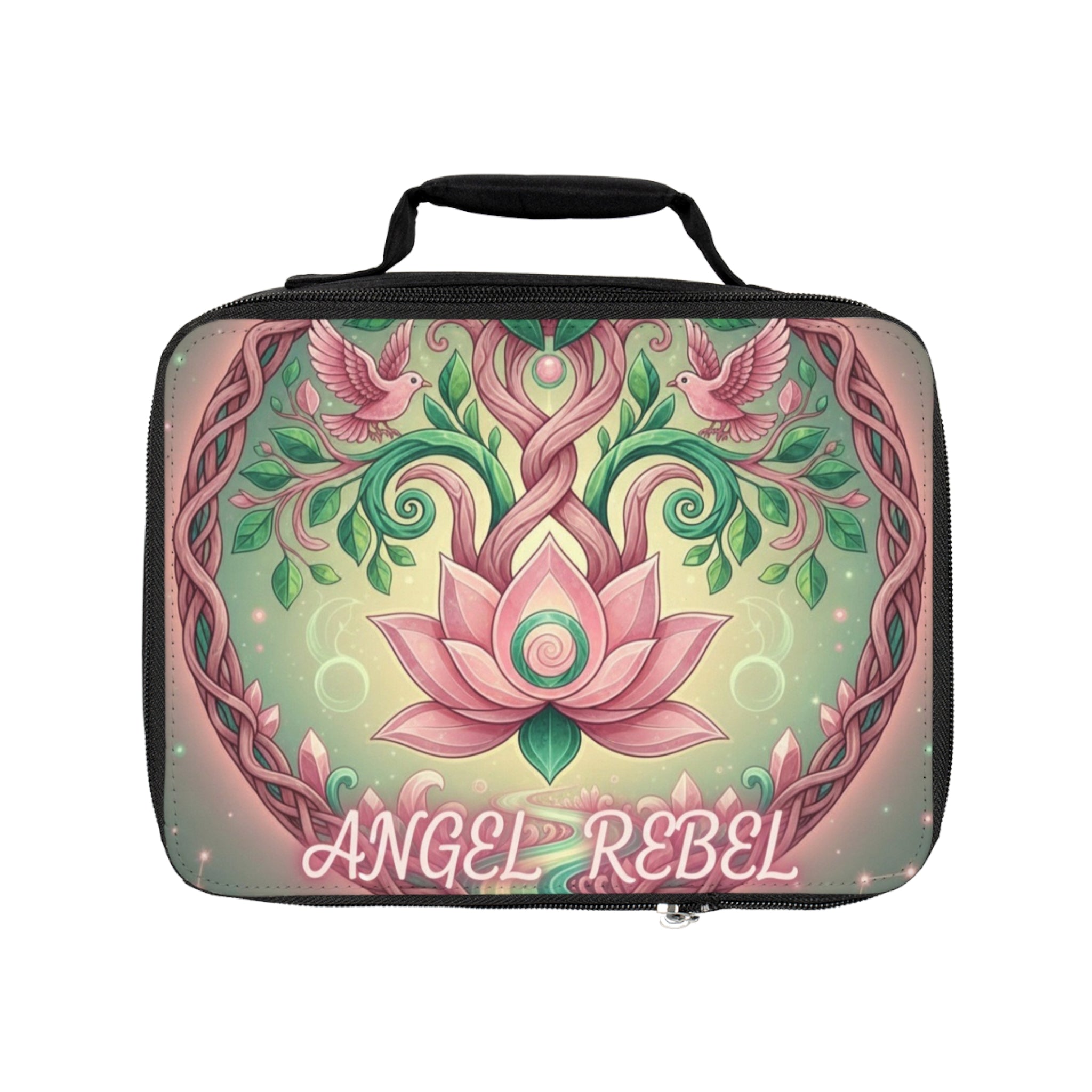 Boho Floral Lunch Bag - Eco-Friendly Tote for Kids, Women, Picnic, Travel, School Lunches