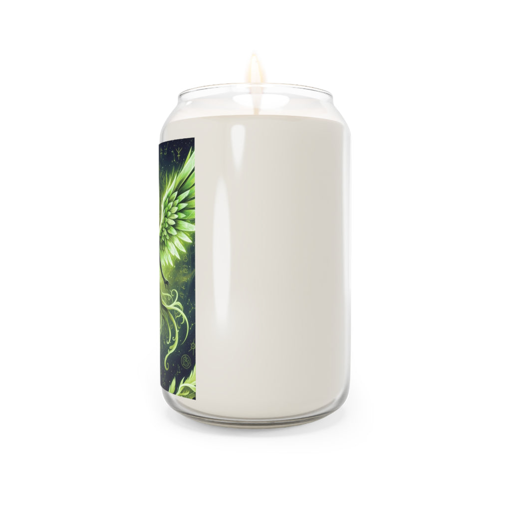 Aromatic Spiritual Soy Candles, Green Angel Decor, Eco-Friendly Home Fragrance, Meditation Gifts, Chrysoprasus Decor, Relaxation Candles