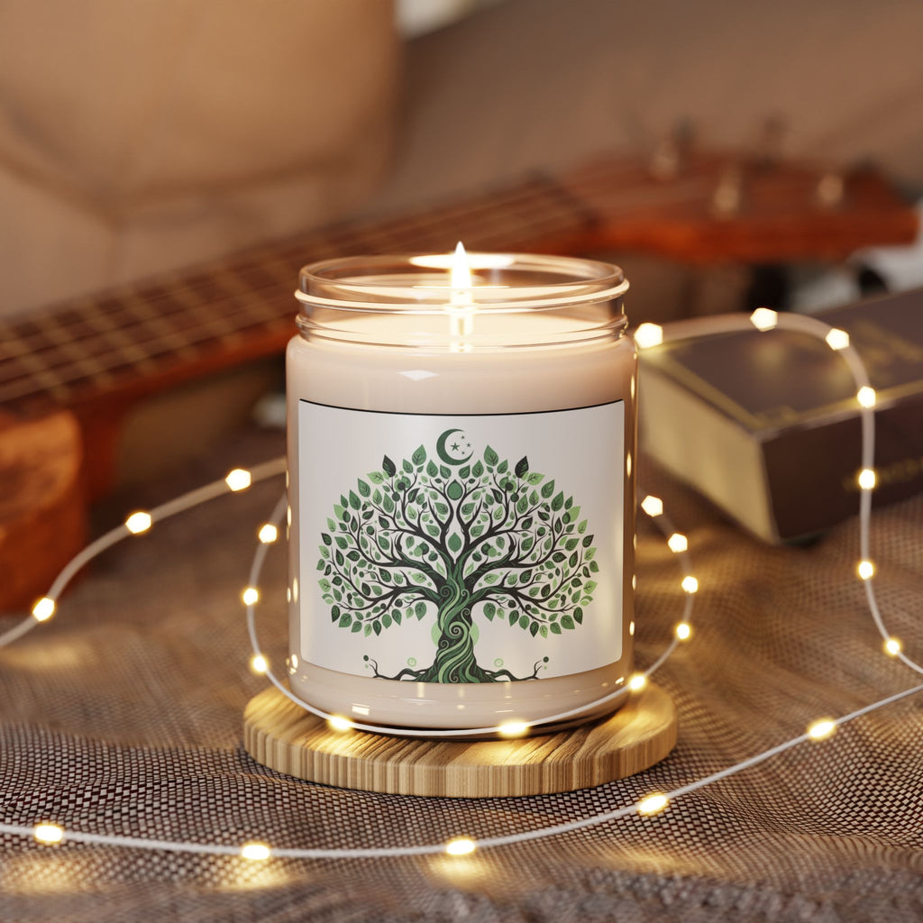 Eco-Friendly Tree of Life Scented Soy Candle - 9oz, Aromatherapy, Home Decor, Gift for Her, Relaxation, Green Living