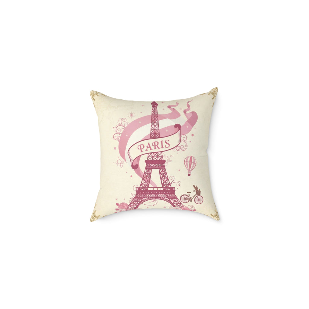 Eiffel Tower Parisian Decorative Pillow