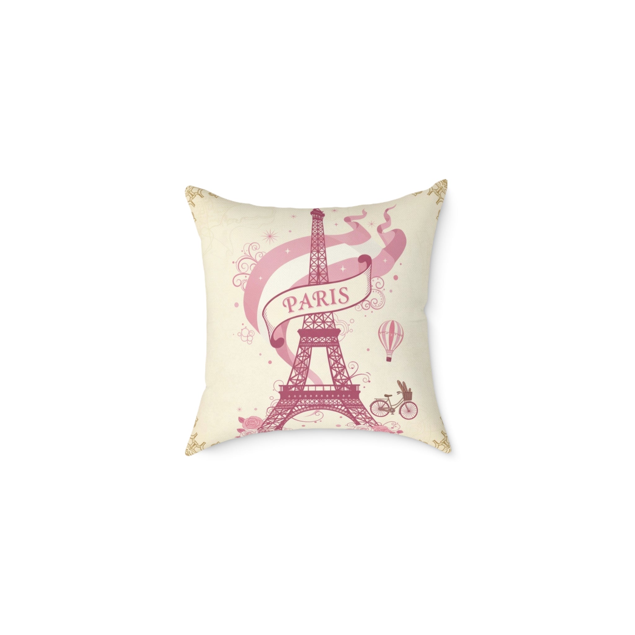 Eiffel Tower Parisian Decorative Pillow