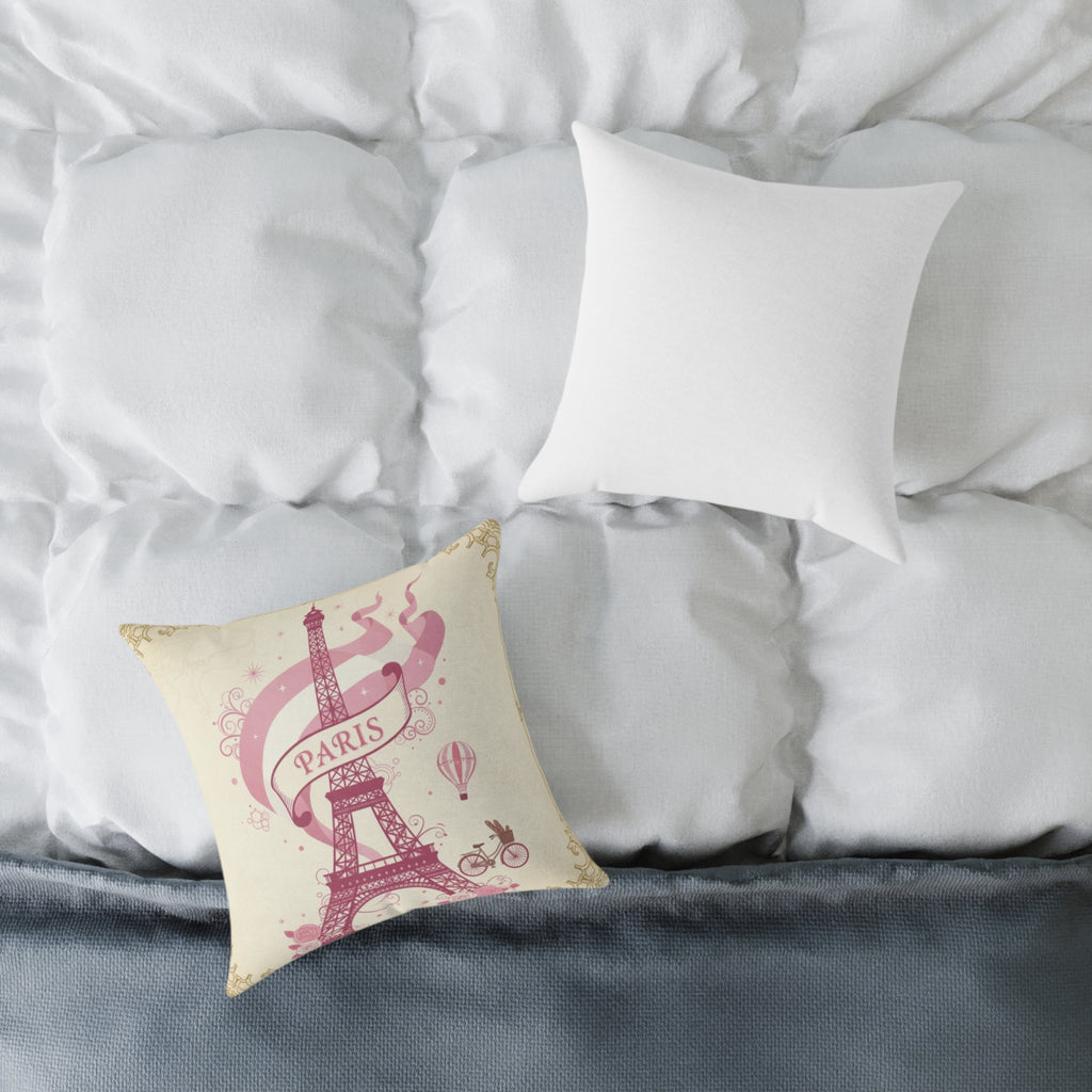 Eiffel Tower Parisian Decorative Pillow