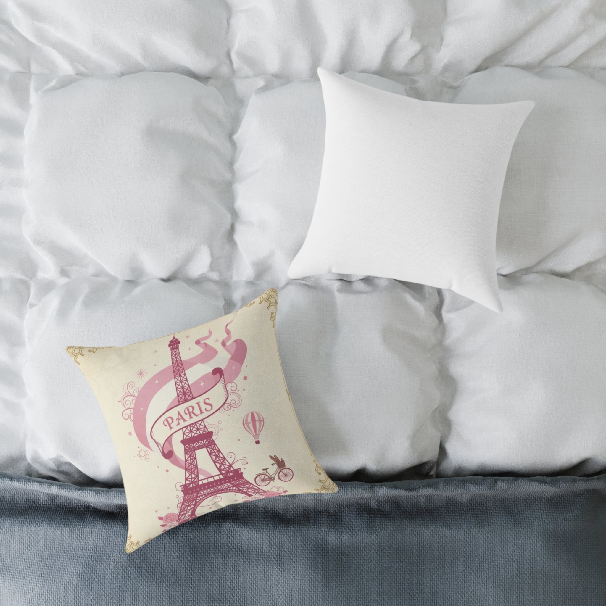 Eiffel Tower Parisian Decorative Pillow