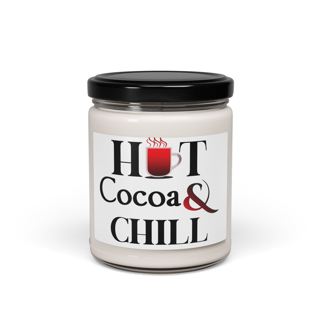 Hot Cocoa & Chill Scented Soy Candle, Cozy Gift for Relaxation, Home Decor, Self-Care, Winter Holidays, Spa Gift