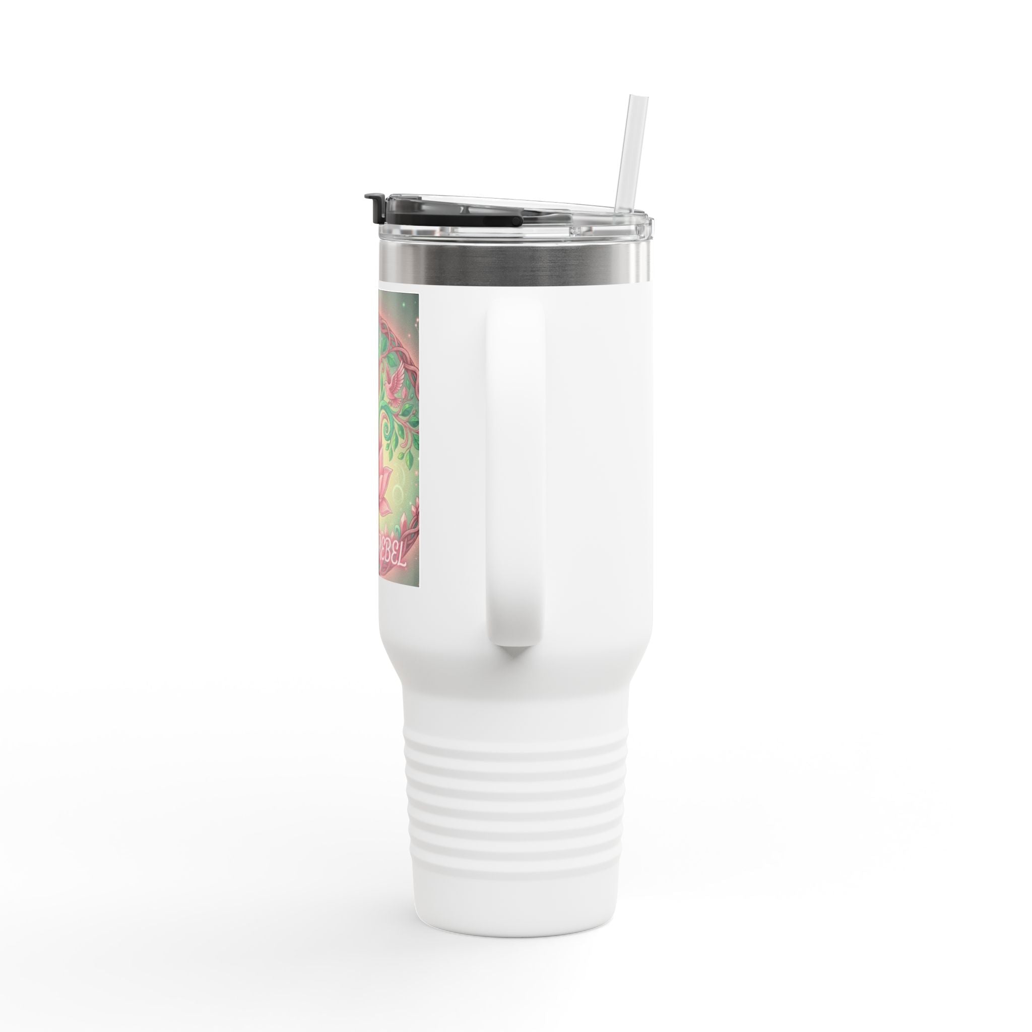 Colorful Insulated Travel Mug - 40oz, Perfect for Adventurers, Gifts for Her, Yoga Lovers, Motivational Drinkware, Eco-Friendly Travel