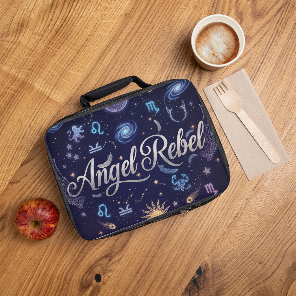 Cosmic Lunch Bag for the Modern Rebel | Stylish Tote, Astrology Gift, School & Work, Eco-Friendly, Fun Lunch Tote