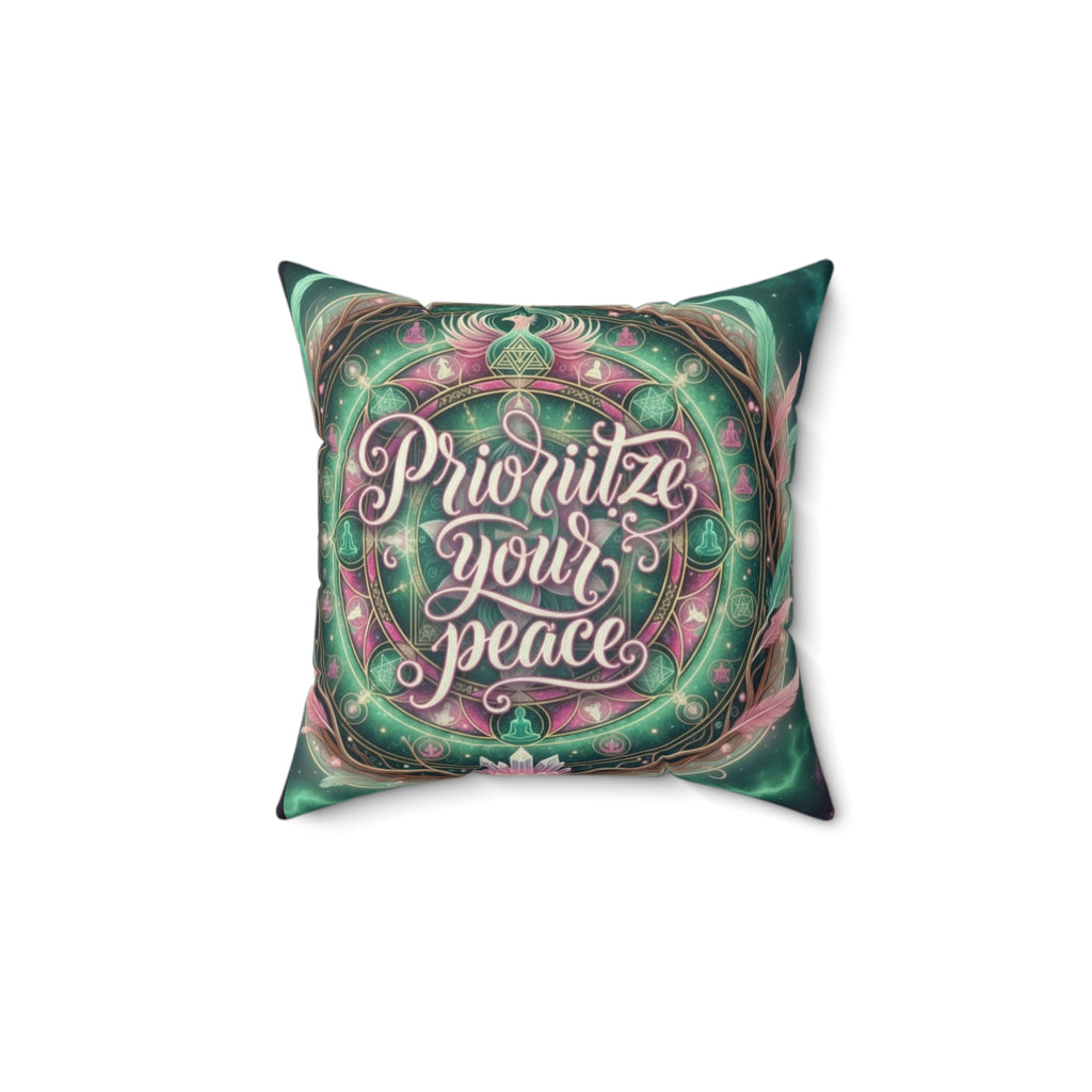 Faux Suede Square Pillow