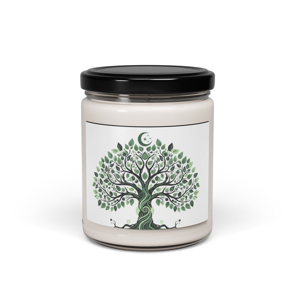 Eco-Friendly Tree of Life Scented Soy Candle - 9oz, Aromatherapy, Home Decor, Gift for Her, Relaxation, Green Living