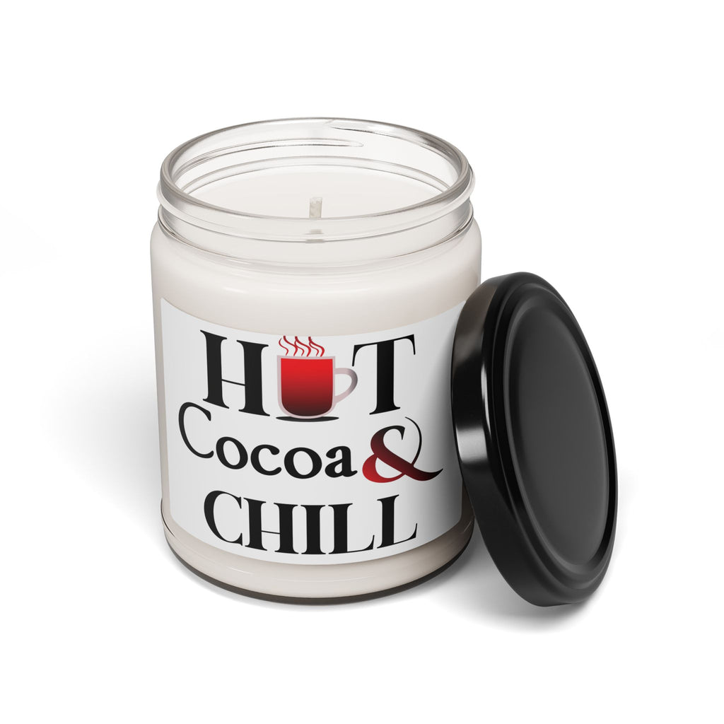 Hot Cocoa & Chill Scented Soy Candle, Cozy Gift for Relaxation, Home Decor, Self-Care, Winter Holidays, Spa Gift