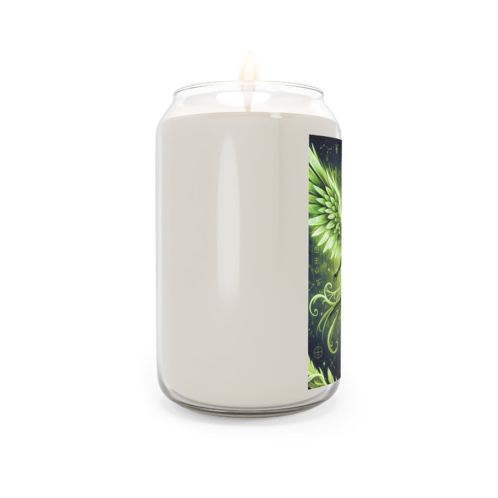 Aromatic Spiritual Soy Candles, Green Angel Decor, Eco-Friendly Home Fragrance, Meditation Gifts, Chrysoprasus Decor, Relaxation Candles