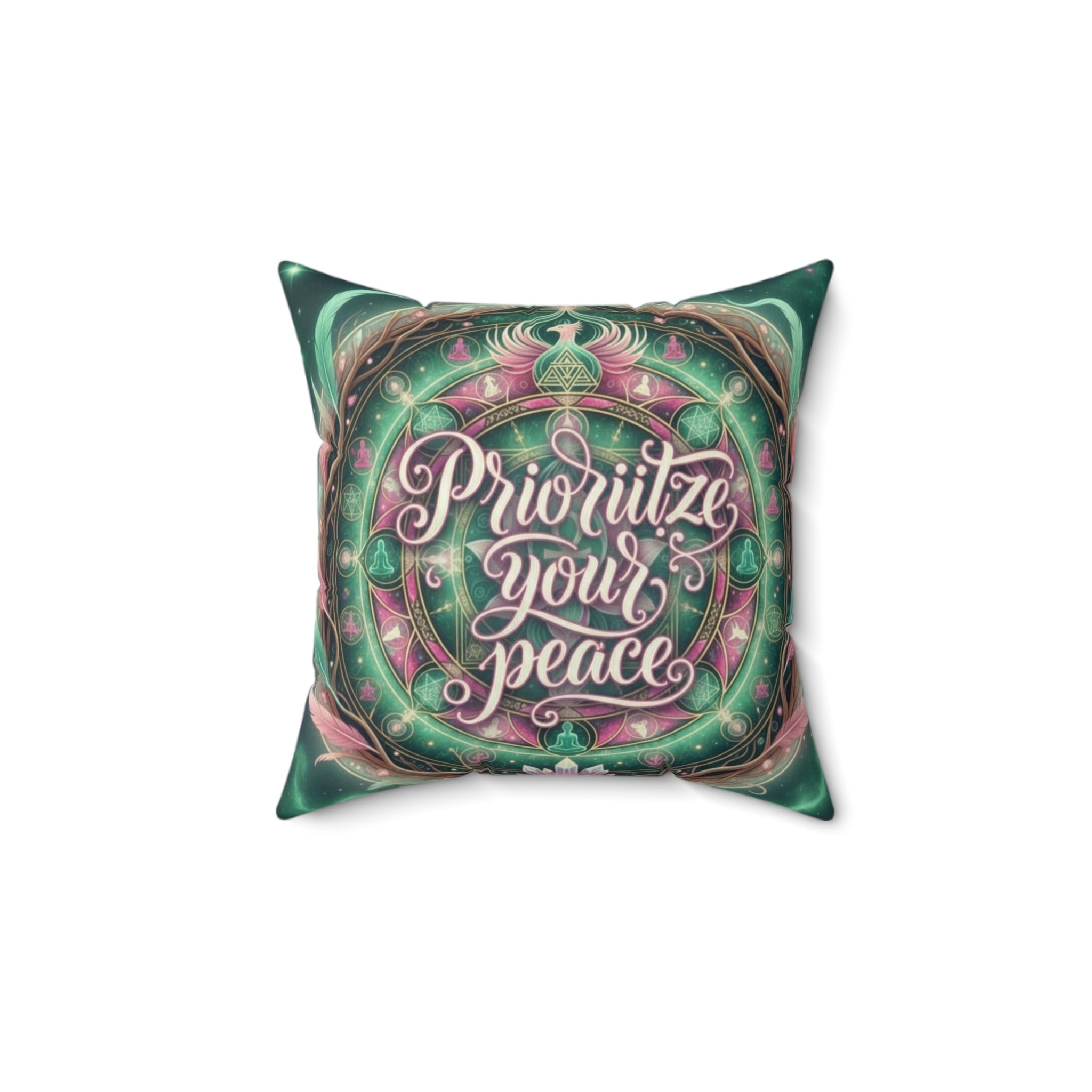 Faux Suede Square Pillow