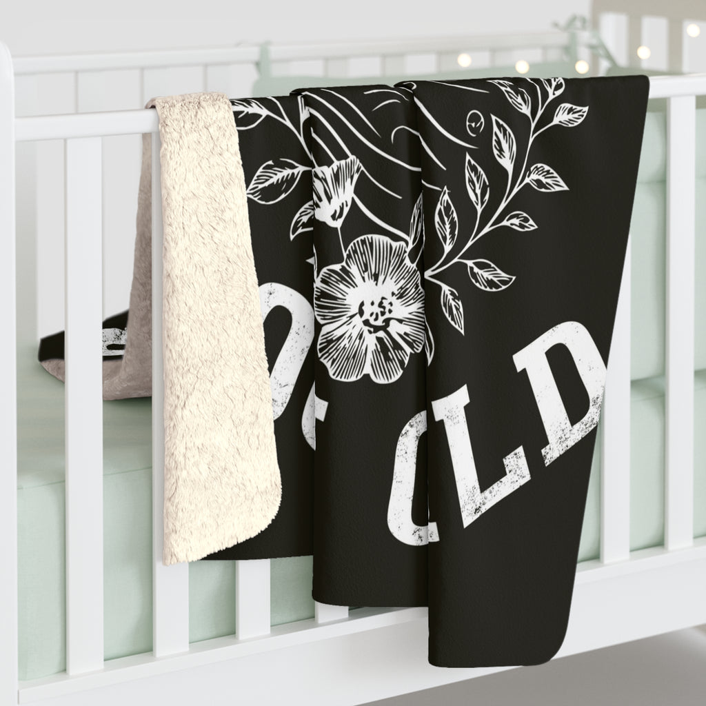 Cozy Sherpa Blanket - Stay Wild Moon Child, Celestial Decor, Bohemian Home Gift, Outdoor Blanket, Astrology Lovers