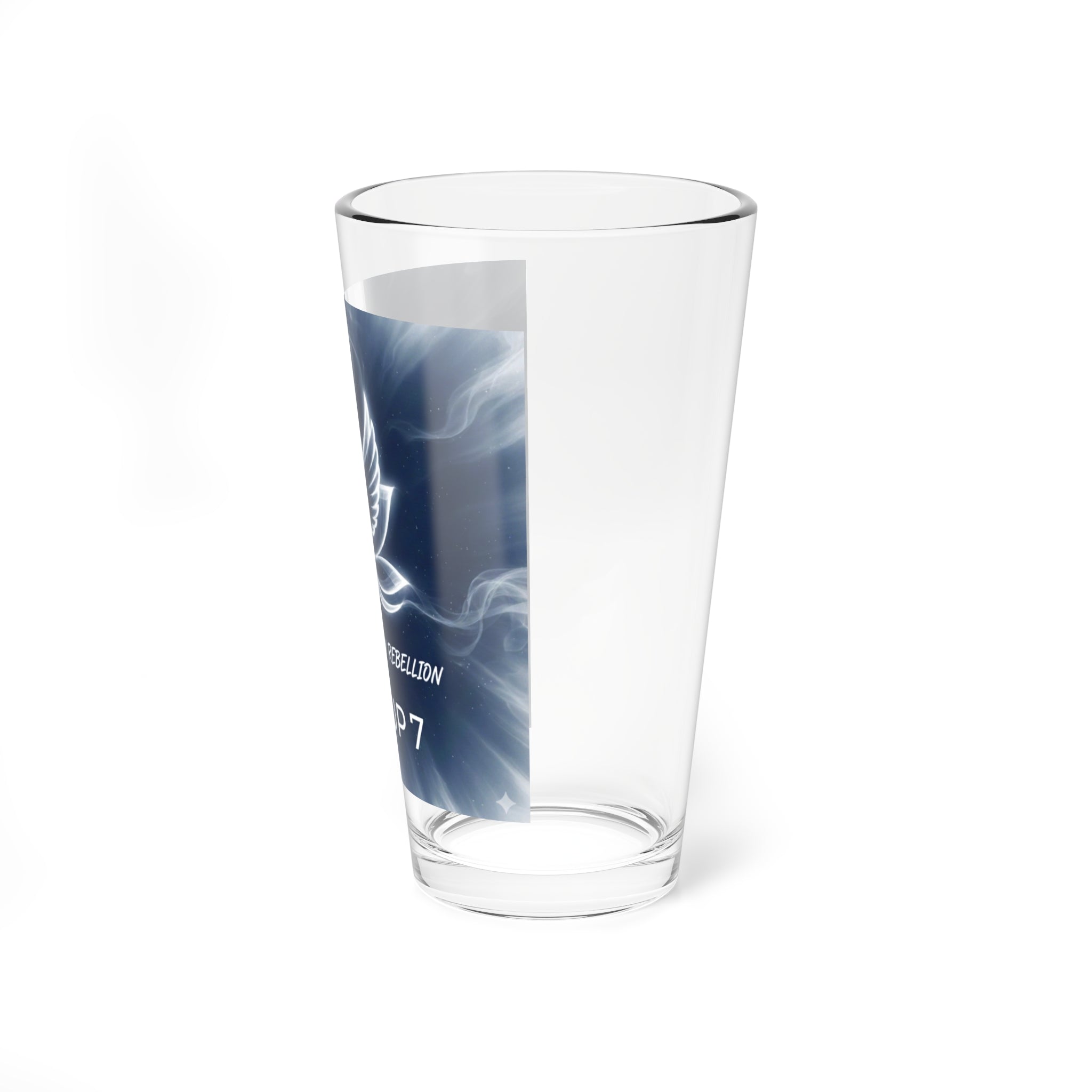 16oz Mixing Glass — 'Love Is The New Rebellion' Lotus Design (Group 7)