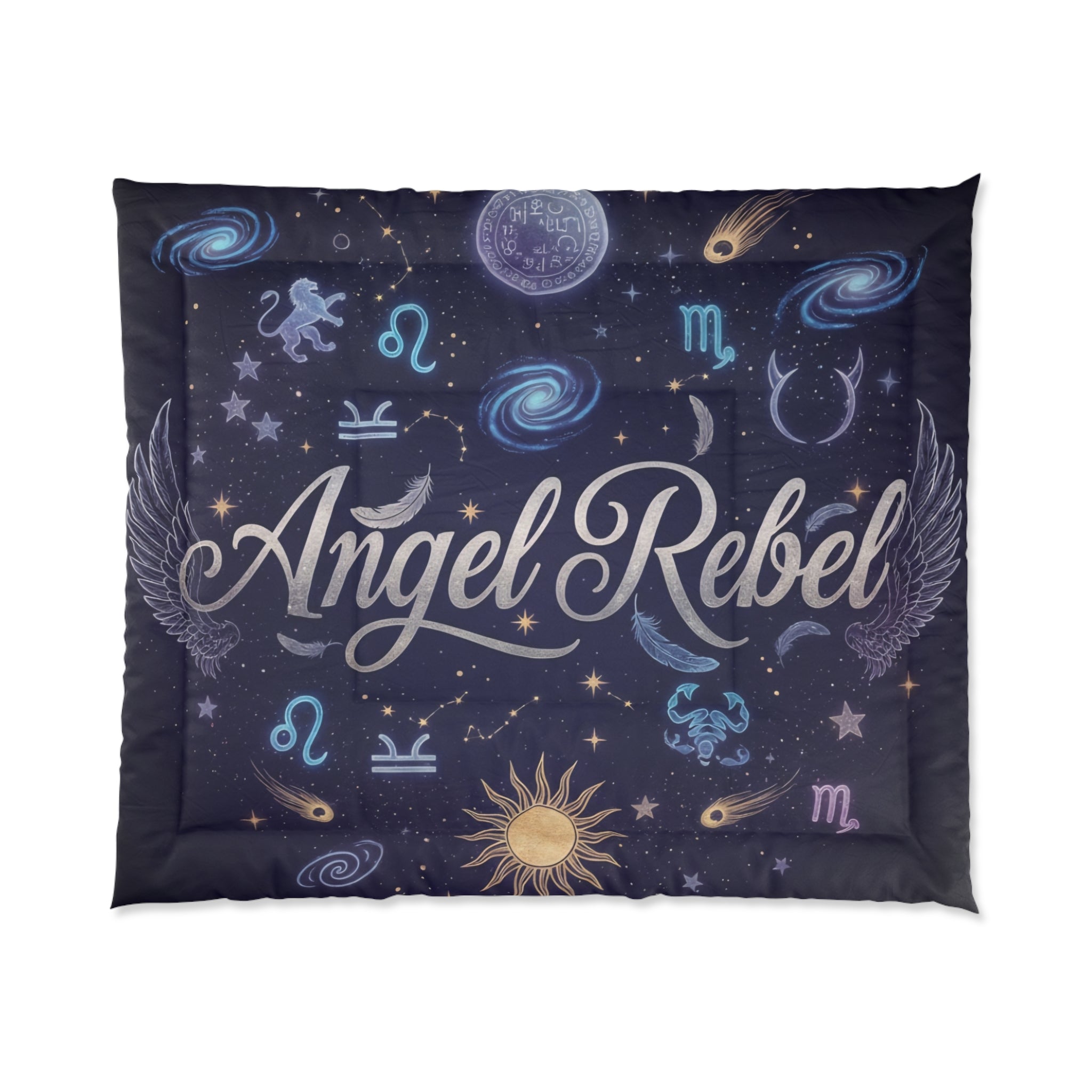 Celestial Comforter - 'Angel Rebel' Design, Cozy Bedding, Astrology Decor, Unique Home Gift, Celestial Themed Bedroom, Starry Night [...]