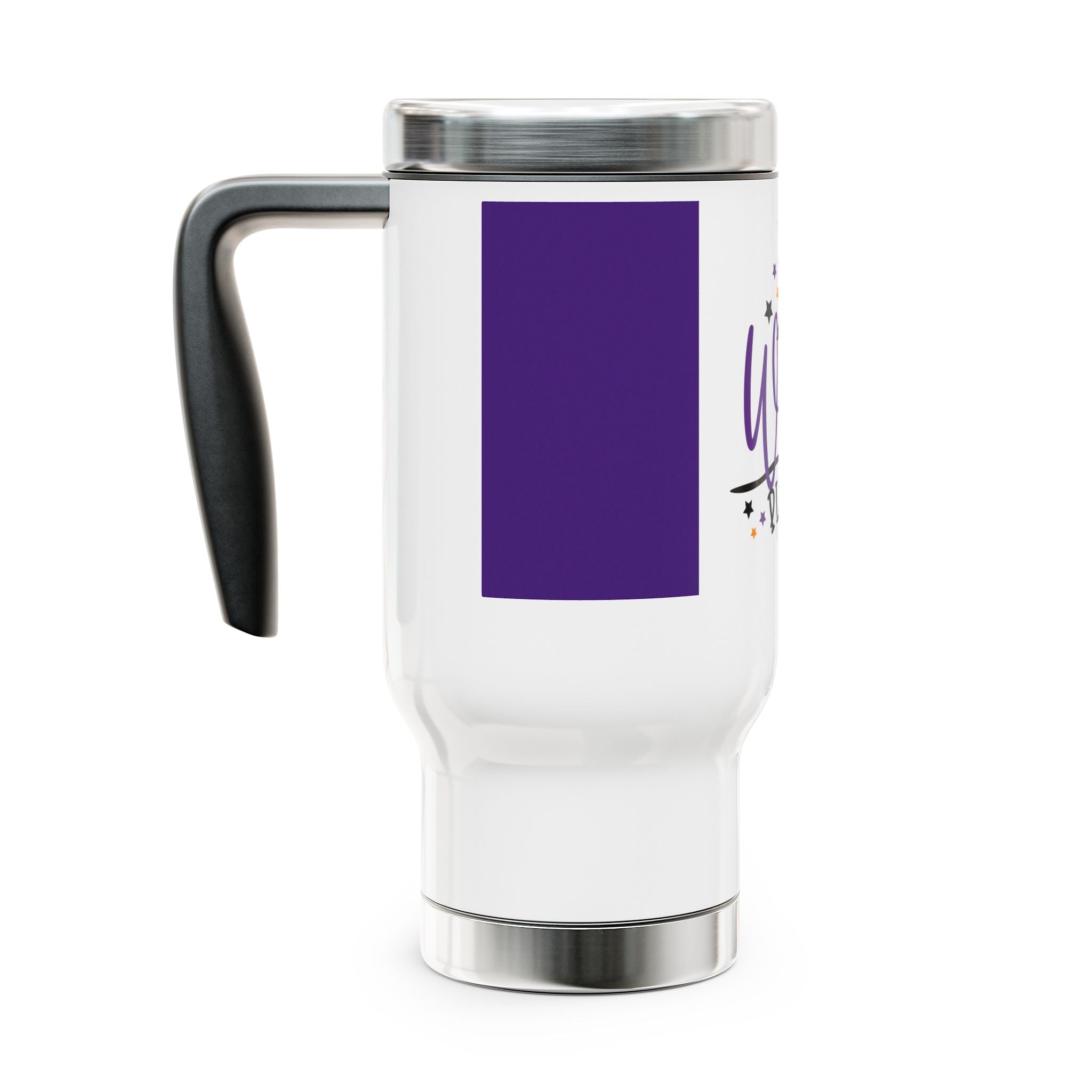 Stainless Steel Travel Mug with Handle, 14oz