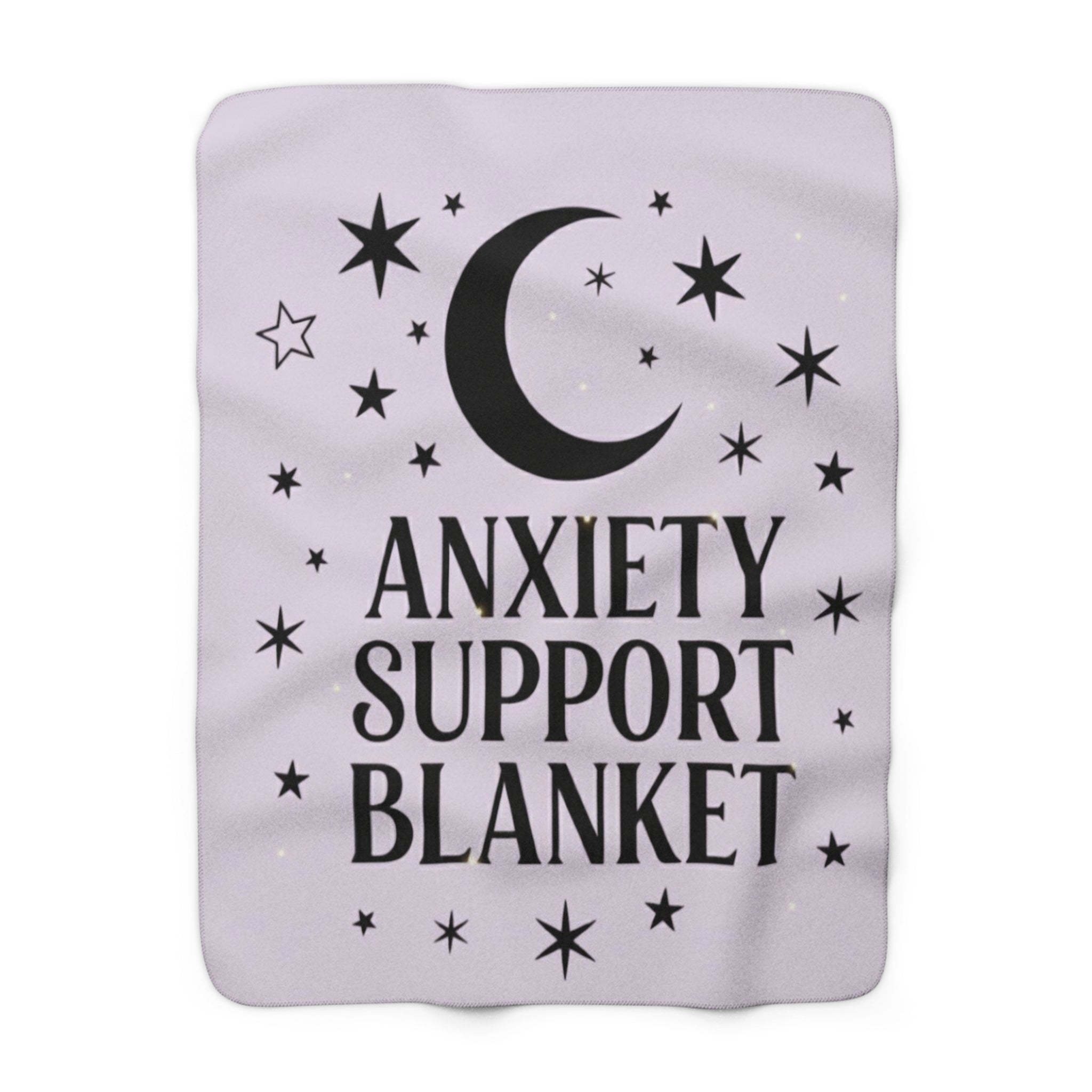 Anxiety Support Sherpa Fleece Blanket - Cozy Comfort for Relaxation